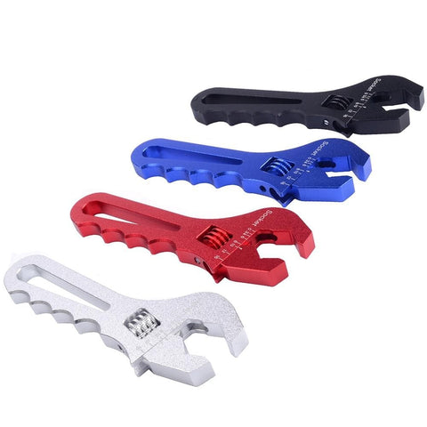 SPELAB AN Hose Fitting Wrench Adjustable Spanner Lightweight Aluminum 3AN-16AN Adapters End