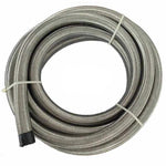 SPELAB 3Ft/1 Meter AN6 Braided Stainless Steel Oil Fuel Hose Line Silver