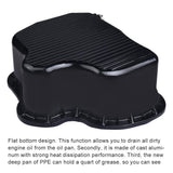 Aluminum Deep Engine Oil Pan (Black) Compatible with 2001-2010 Chevy/GMC 6.6L Duramax Diesel