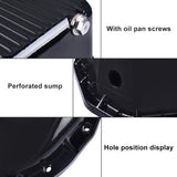 Aluminum Deep Engine Oil Pan (Black) Compatible with 2001-2010 Chevy/GMC 6.6L Duramax Diesel