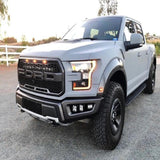 SPELAB BASIKER Auto Front Grille Lights for 2004-2019 Ford F150 Raptor F250 External White LED Lights