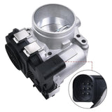 Electronic Throttle Body Assembly for Volkswagen Jetta Beetle Rabbit Golf Passat 2.5L 2008-2014 Replace Part Number 07K133062A Silver
