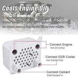 Ford Powerstroke 6.0L V8 F250-550 Super Duty Excursion E350 E450 Engine Oil Cooler Kit Viton Gasket Seal Kit 3C3Z 6A642 CA 904228 904-228 015339 OCK388