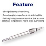 Glow Plugs Set of 8 Fit for Ford 6.0 Powerstroke - 2004-2007 F250 F350 F450 F550 Super Duty, 2004-2010 E350 Super Duty, 2005-2010 E450 Super Duty