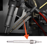 Glow Plugs Set of 8 Fit for Ford 6.0 Powerstroke - 2004-2007 F250 F350 F450 F550 Super Duty, 2004-2010 E350 Super Duty, 2005-2010 E450 Super Duty