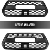 SPELAB Grill LED Lights 4 PCS with Harness & Fuse Upgrade for 2016-2019 Aftermarket Toyota Tacoma TRD PRO Grille