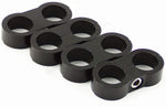 SPELAB Hose Separator Clamp 4AN 6AN 8AN 10AN- 1/4, 3/8, 1/2, 5/8 Fuel line Mounting Clamps, Aluminum Hose Divider for Fuel Hose, Oil Line, Brake Line, Water Pipe and Gas Line