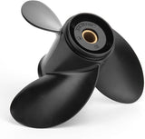 Jason Marine 10 3/8 x 13 (10 Spline Tooth) OEM Parts No.48-19640A40 Upgrade Aluminum Outboard Moto Propeller fit Mercury Engines 9.9/15/18/20/25HP, RH