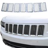 SPELAB JeCar Front Grille Inserts Mesh Honeycomb for 2014-2016 Jeep Grand Cherokee