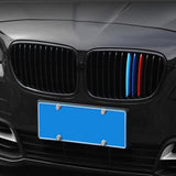 M-Colored Stripe Grille Insert Trims Compatible with 2013-2018 BMW F30 3 Series 316i 318i 320i 328d 328i 335i 340i Kidney Grill (11 Beams, Not Fit 8 Beams)