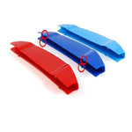 M-Colored Stripe Grille Insert Trims Compatible with BMW 11-20 X3 X4 Standard Kidney Grille