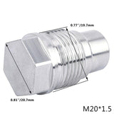 M20*1.5 Diesel Fuel Rail Plug For 2007.5-2012 6.7L Dodge Cummins & 2004.5-10 GM Duramax