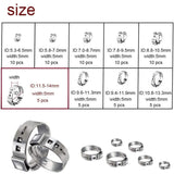 Multi-size Single Ear Hose Clamp Kit