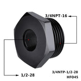 SPELAB Oil Filter Threaded Adapter 5/8-24 To 3/4-16 NPT 5-8/24 To 13/16-16NPT Pipe Reducer Port Plug