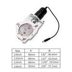 SPELAB Performance Stainless Steel Electric Exhaust Cutout Valve Kit With Manual Switch