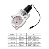 SPELAB Performance Stainless Steel Electric Exhaust Cutout Valve Kit With Manual Switch