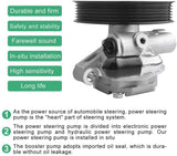 Power Steering Pump with Pulley Compatible for Buick Chevrolet GMC Acadia Saturn Outlook 3.6L V6 Replace # 20954812 20-2403 96-2403