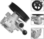 Power Steering Pump with Pulley Compatible for Buick Chevrolet GMC Acadia Saturn Outlook 3.6L V6 Replace # 20954812 20-2403 96-2403