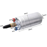 Universal 300LPH External Inline Fuel Pump Replacing for Bosch 044 Silver