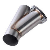 SPELAB Universal Exhaust System 2.5/3.0 Inch Stainless Steel Exhaust Cutout Y-Pipe Cutout With Stainless Cap