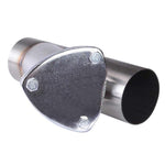 SPELAB Universal Exhaust System 2.5/3.0 Inch Stainless Steel Exhaust Cutout Y-Pipe Cutout With Stainless Cap