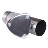 SPELAB Universal Exhaust System 2.5/3.0 Inch Stainless Steel Exhaust Cutout Y-Pipe Cutout With Stainless Cap