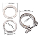 SPELAB 2.0/2.25/2.5 V-Band Clamp With Stainless Steel Male&Female Interlocking Flanges