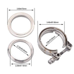 SPELAB 2.0/2.25/2.5 V-Band Clamp With Stainless Steel Male&Female Interlocking Flanges