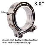 SPELAB 2.0/2.25/2.5 V-Band Clamp With Stainless Steel Male&Female Interlocking Flanges