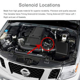 VVT Variable Valve Timing Control Solenoid For Nissan Altima, Frontier and More, Left and Right Side Pair Set