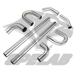 SPELAB 2.0/2.25/2.5/3.0 Custom Exhaust Kit 8 Pieces Stainless steel Tubing Mandrel Bend Pipe Straight & U-Bend Universal