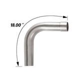SPELAB 2.0/2.25/2.5/3.0 Custom Exhaust Kit 8 Pieces Stainless steel Tubing Mandrel Bend Pipe Straight & U-Bend Universal