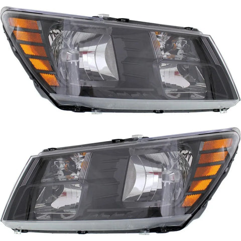 CH2503265, CH2502265 New Headlight Lamp Driver & Passenger Side LH RH for Dodge