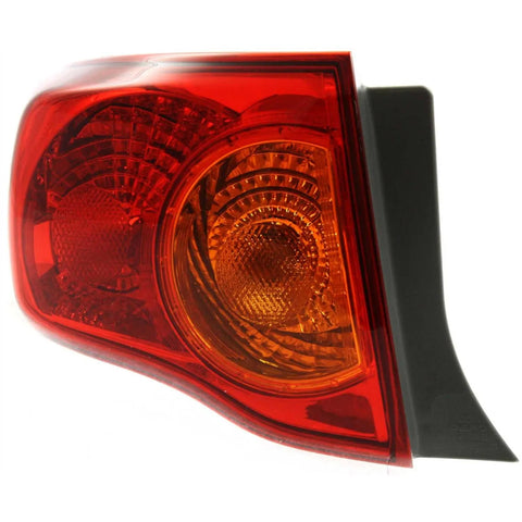 Tail Light for 2009-2010 Toyota Corolla LH Brake Lamp Outer Left Driver Side