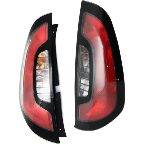 Tail Light Set For 2014-2019 Kia Soul Left and Right Clear/Red Halogen CAPA
