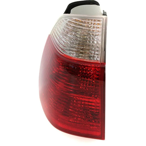 Halogen Tail Light For 2004-2006 BMW X5 Left Outer w/ White Turn Indicator/Bulbs