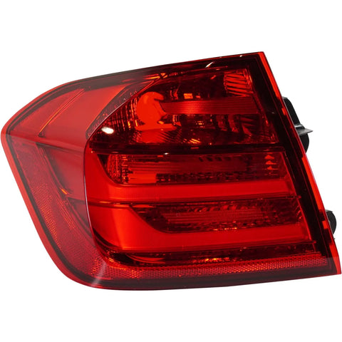 CAPA Tail Light Lens and Housing Left Outer For 2012-2015 BMW 328i 335i Sedan