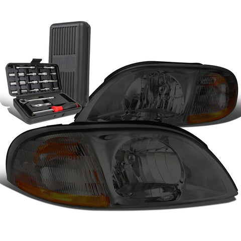 1999-2003 d Windstar Smoked Amber Turn Signal Headlight Lamps+Tool Box