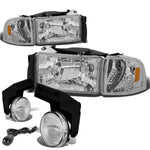 CHROME HEADLIGHT+AMBE