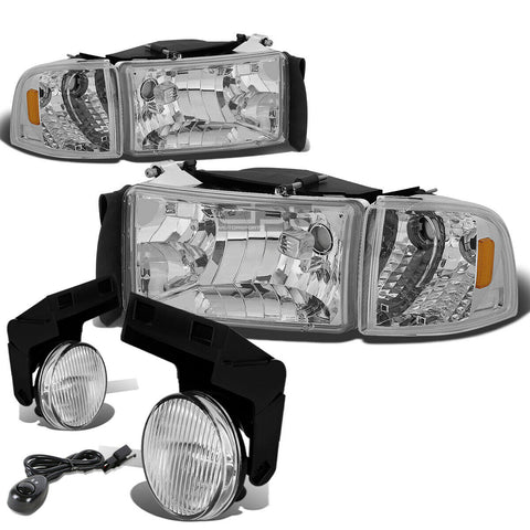 CHROME HEADLIGHT+AMBE
