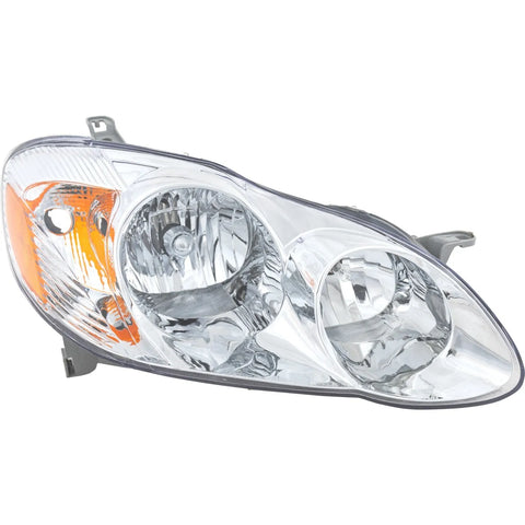 Headlight For 2003-2004 Toyota Corolla CE LE Models Sedan Right With Bulb
