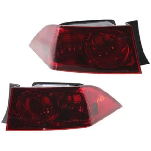Pair Tail Light for 2006-2008 Acura TSX Driver & Passenger Side Outer