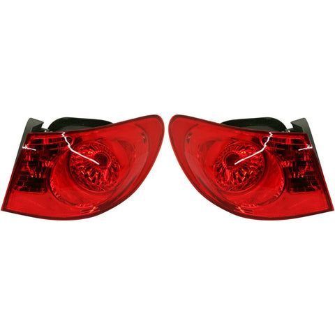 Set of 2 Tail Light For 2007-2010 Hyundai Elantra Sedan LH & RH Outer