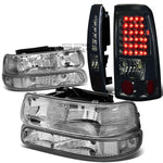 99-02 SILVERADO CHROME HEADLIGHT+CLEA