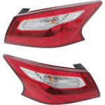 Tail Light For 2016-2017 Nissan Altima Set of 2 Driver and Passenger Side Outer