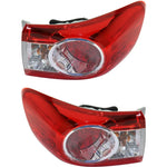 Tail Light For 2011-2013 Toyota Corolla Set of 2 Left and Right Side Outer CAPA