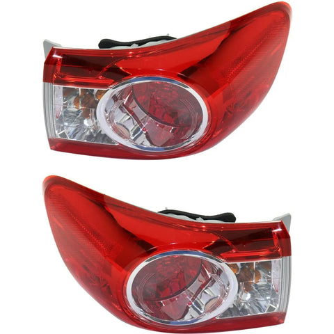 Tail Light For 2011-2013 Toyota Corolla Set of 2 Left and Right Side Outer CAPA