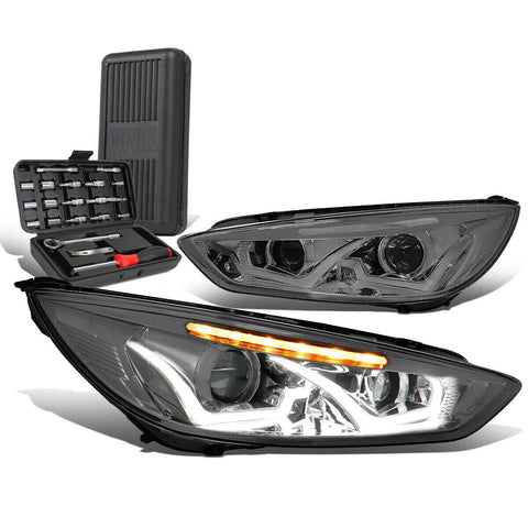 2015-2018 d Focus Dual LED DRL Projector Headlights+Too