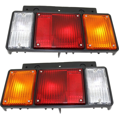 Tail Light Set For 1995-1998 Isuzu FRR 87-96 FSR LH RH Amber Clear Red Halogen