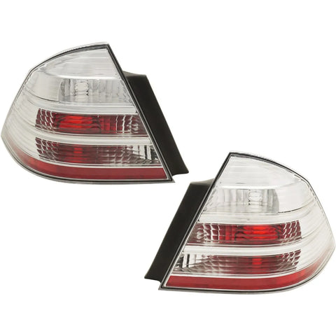Tail Light Set For 2008-2009 Ford Taurus Left and Right Clear/Red Halogen CAPA